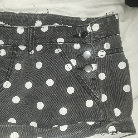 Polka denim dot shorts - Picture 2 of 3